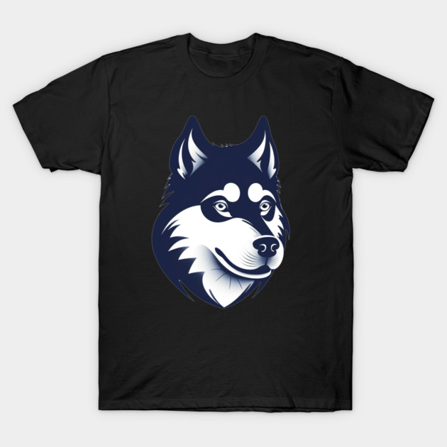 Husky Minimal Style, Love Huskies, Dog Lover T-Shirt by logiamerch