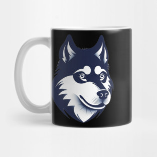 Husky Minimal Style, Love Huskies, Dog Lover Mug