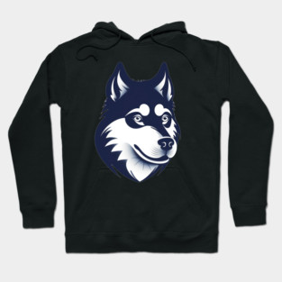 Husky Minimal Style, Love Huskies, Dog Lover Hoodie