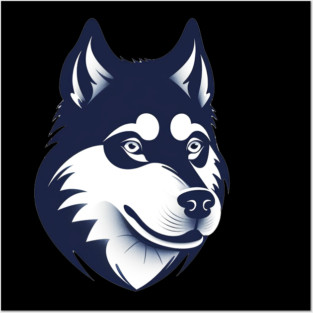 Husky Minimal Style, Love Huskies, Dog Lover Posters and Art