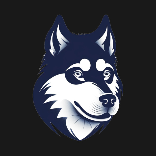 Husky Minimal Style, Love Huskies, Dog Lover by logiamerch