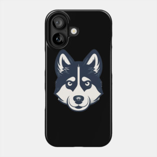 Husky Minimal Style, Love Huskies, Dog Lover Phone Case