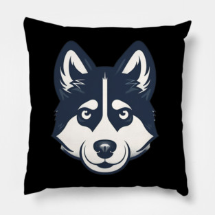 Husky Minimal Style, Love Huskies, Dog Lover Pillow