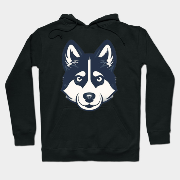 Husky Minimal Style, Love Huskies, Dog Lover Hoodie by logiamerch