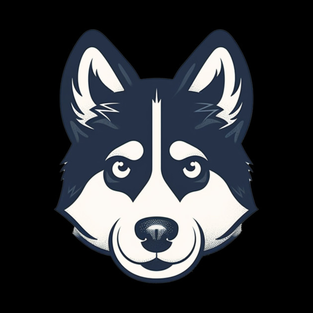 Husky Minimal Style, Love Huskies, Dog Lover by logiamerch