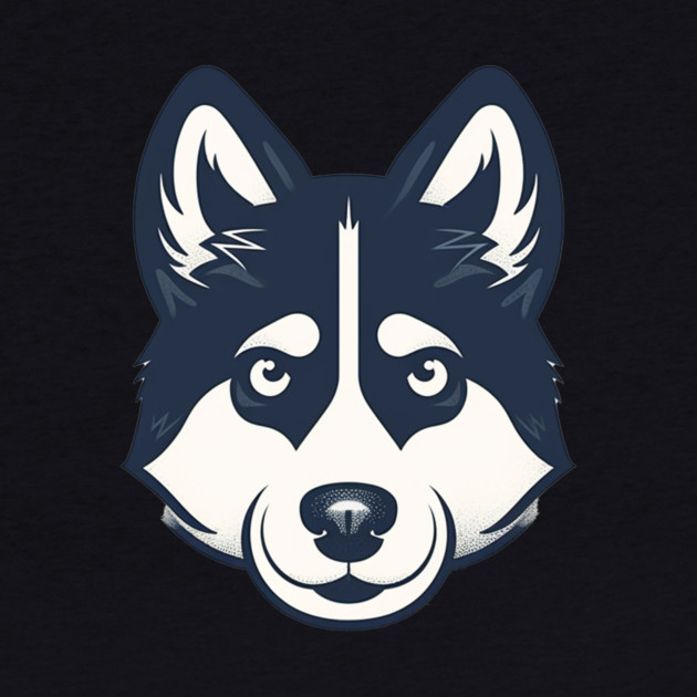 Husky Minimal Style, Love Huskies, Dog Lover by logiamerch