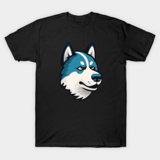 Husky Minimal Style, Love Huskies, Dog Lover T-Shirt