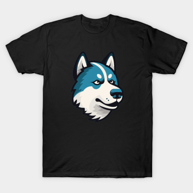 Husky Minimal Style, Love Huskies, Dog Lover T-Shirt by logiamerch