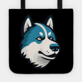 Husky Minimal Style, Love Huskies, Dog Lover Tote