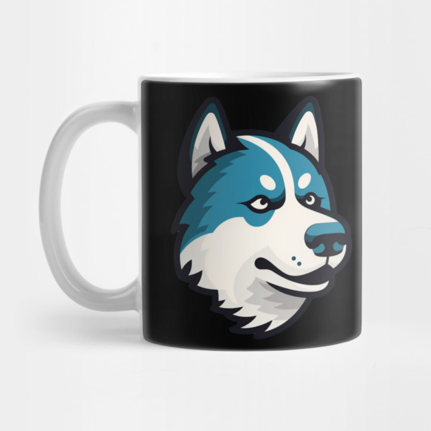 Husky Minimal Style, Love Huskies, Dog Lover by logiamerch
