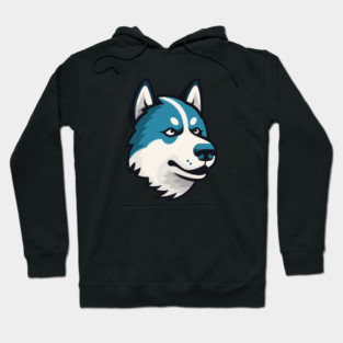 Husky Minimal Style, Love Huskies, Dog Lover Hoodie