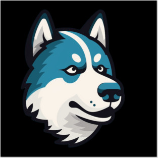 Husky Minimal Style, Love Huskies, Dog Lover Posters and Art