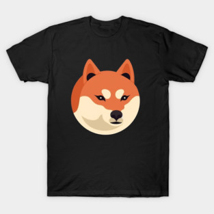 Cute Minimal Shiba Inu dog, Shiba Lover T-Shirt