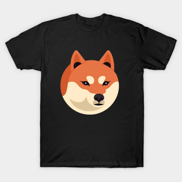 Cute Minimal Shiba Inu dog, Shiba Lover T-Shirt by logiamerch