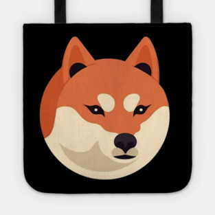Cute Minimal Shiba Inu dog, Shiba Lover Tote