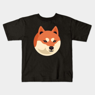 Cute Minimal Shiba Inu dog, Shiba Lover Kids T-Shirt
