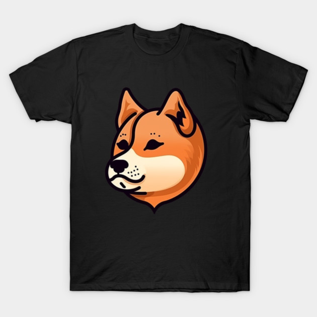 Cute Minimal Shiba Inu dog, Shiba Lover T-Shirt by logiamerch