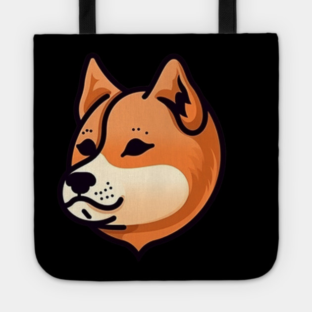 Cute Minimal Shiba Inu dog, Shiba Lover Tote by logiamerch
