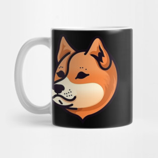 Cute Minimal Shiba Inu dog, Shiba Lover Mug
