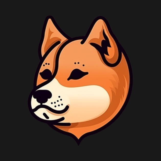 Cute Minimal Shiba Inu dog, Shiba Lover by logiamerch