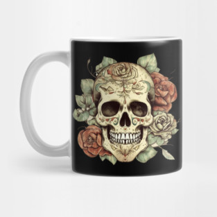 Sugar skull Floral Mug