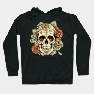 Sugar skull Floral Hoodie