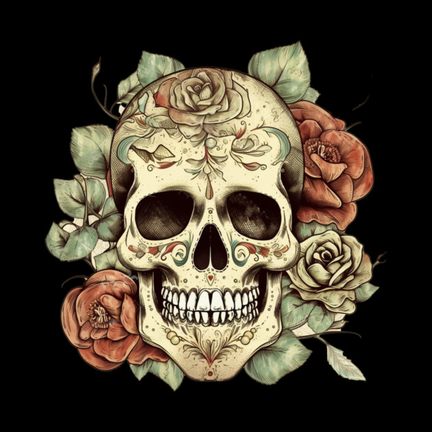 Sugar skull Floral by logiamerch