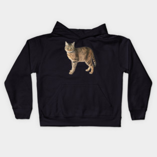 Tiger Cat Art, Love Cats Kids Hoodie