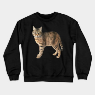Tiger Cat Art, Love Cats Crewneck Sweatshirt