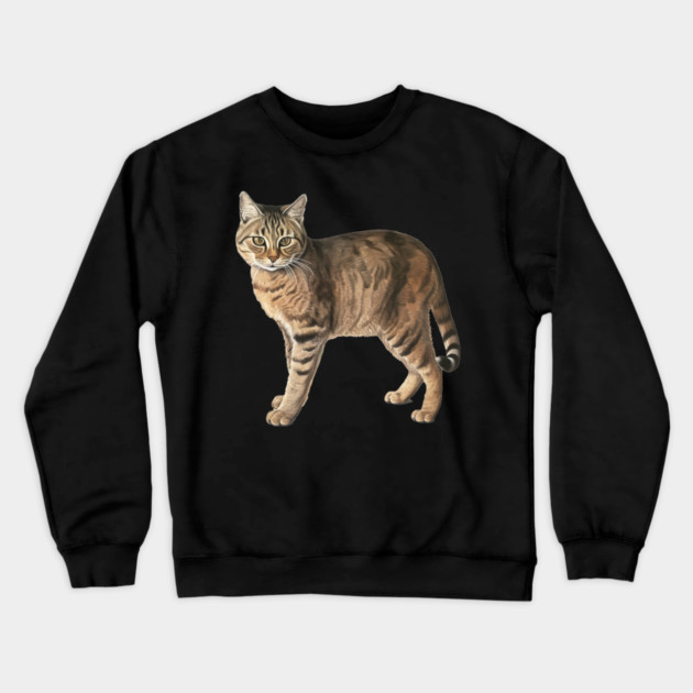 Tiger Cat Art, Love Cats Crewneck Sweatshirt by logiamerch