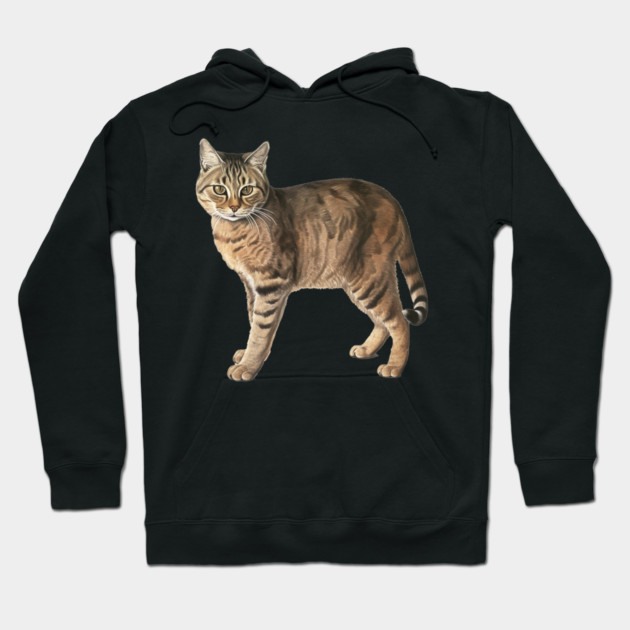 Tiger Cat Art, Love Cats Hoodie by logiamerch