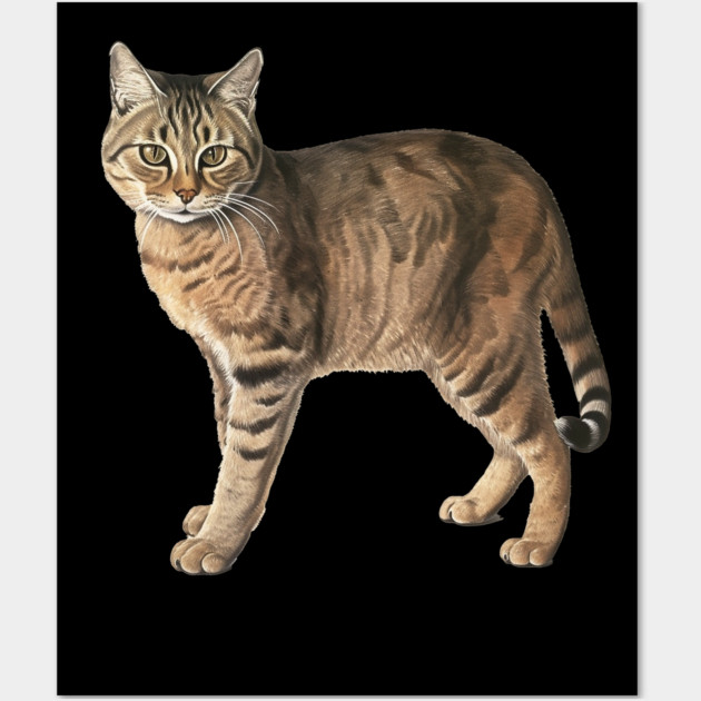 Tiger Cat Art, Love Cats Wall Art by logiamerch