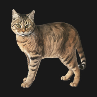 Tiger Cat Art, Love Cats T-Shirt