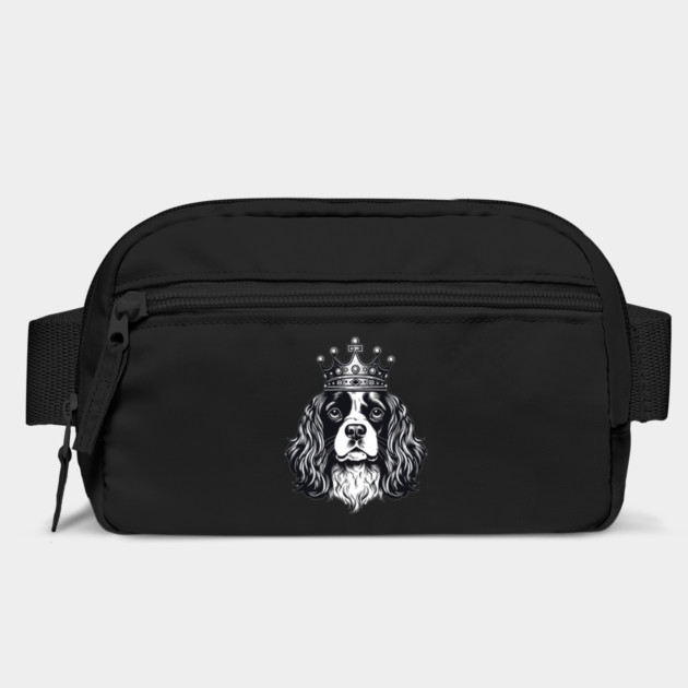 Cavalier King Charles Spaniel Dog wearing a crown by logiamerch