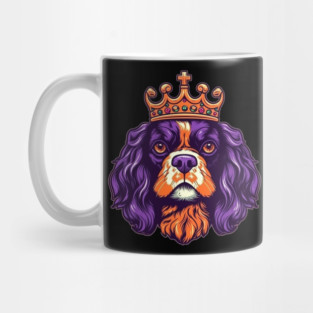 Cavalier King Charles Spaniel Dog wearing a crown Mug