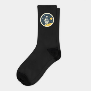 Minimal Astronaut, Science, Space Socks