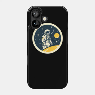 Minimal Astronaut, Science, Space Phone Case