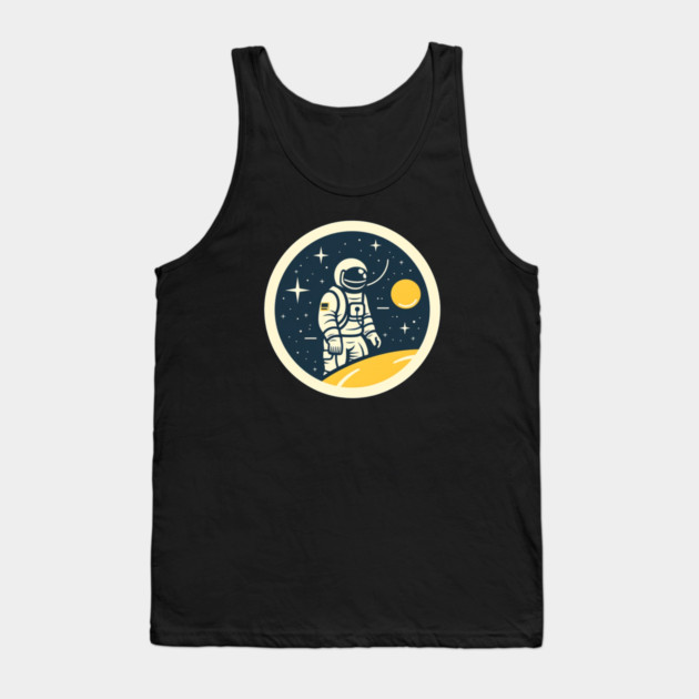Minimal Astronaut, Science, Space Tank Top by logiamerch