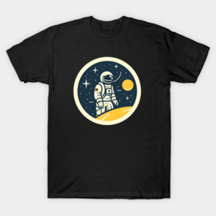 Minimal Astronaut, Science, Space T-Shirt