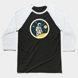 Minimal Astronaut, Science, Space Baseball T-Shirt