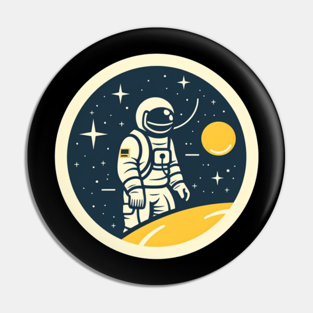 Minimal Astronaut, Science, Space Pin by logiamerch