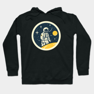 Minimal Astronaut, Science, Space Hoodie
