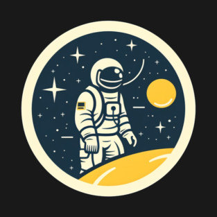 Minimal Astronaut, Science, Space T-Shirt