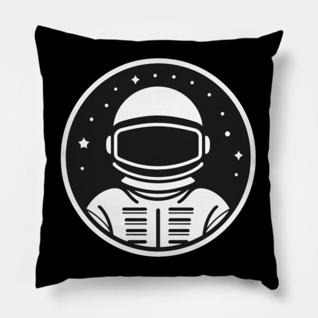 Minimal Astronaut, Science, Space Pillow by logiamerch