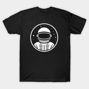 Minimal Astronaut, Science, Space T-Shirt