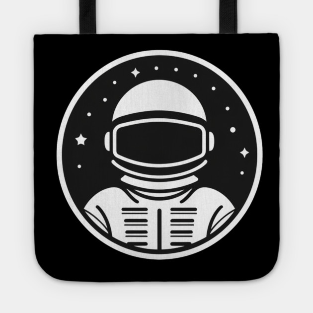 Minimal Astronaut, Science, Space Tote by logiamerch