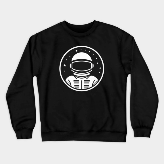 Minimal Astronaut, Science, Space Crewneck Sweatshirt by logiamerch