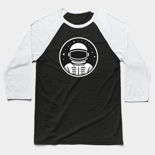 Minimal Astronaut, Science, Space Baseball T-Shirt by logiamerch
