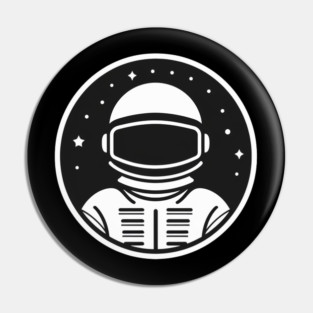 Minimal Astronaut, Science, Space Pin