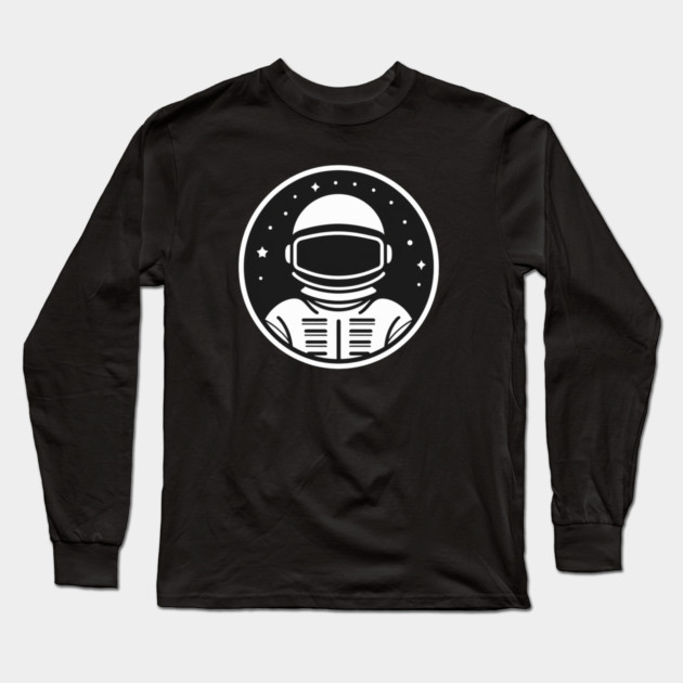 Minimal Astronaut, Science, Space Long Sleeve T-Shirt by logiamerch